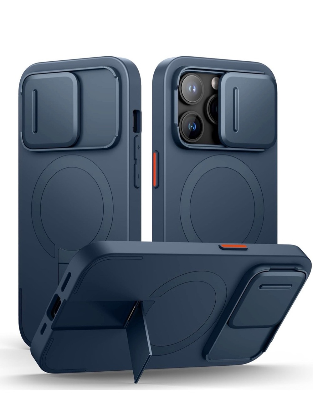 SURITCh iPhone 14 Pro MagSafe Case Camera Slide Cover Kickstand Blue 6.1”